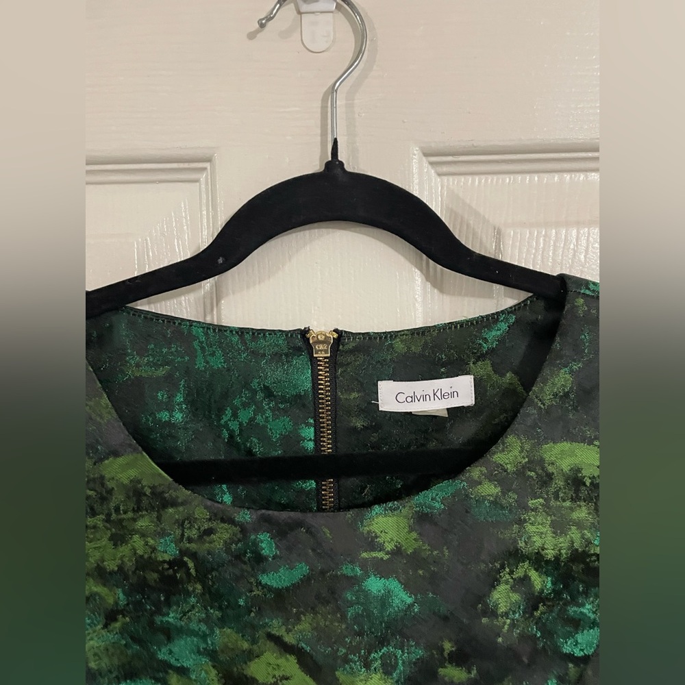 Calvin Klein Green Sheath Midi Dress for Cocktail - Picture 9 of 9